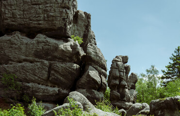 Mountain range in Poland, table mountains