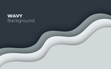 abstract blue wave modern background