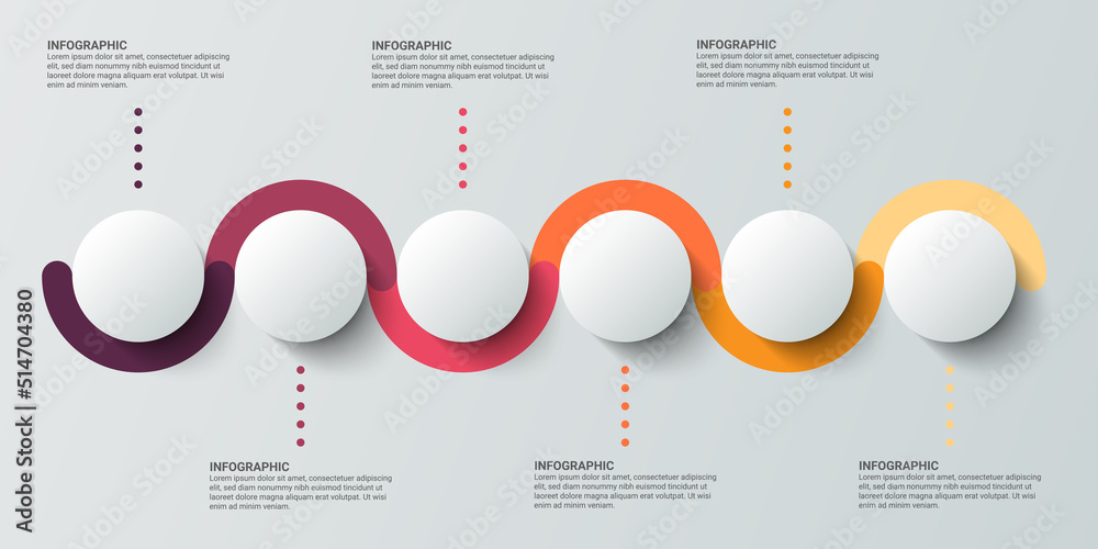 Poster Steps business data visualization timeline process infographic template design with icons