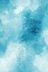 背景素材_水彩テクスチャ_青