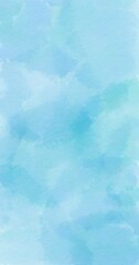 Blue Hand Painted Watercolor Background with Paper Texture