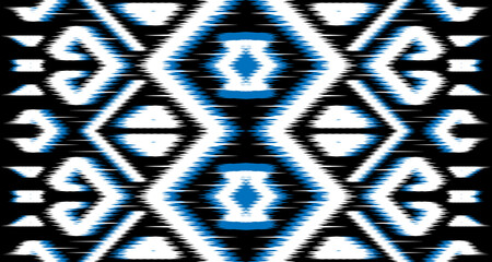 ikat ethnic seamless pattern geometric design cloth vector background on the fabric in other Asian countries EP.1