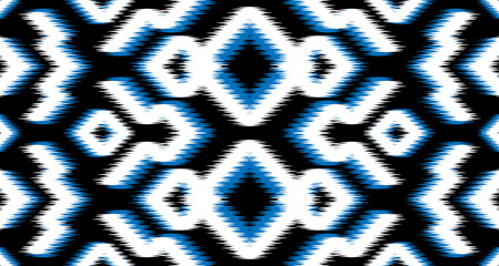 ikat ethnic seamless pattern geometric design cloth vector background on the fabric in other Asian countries EP.5