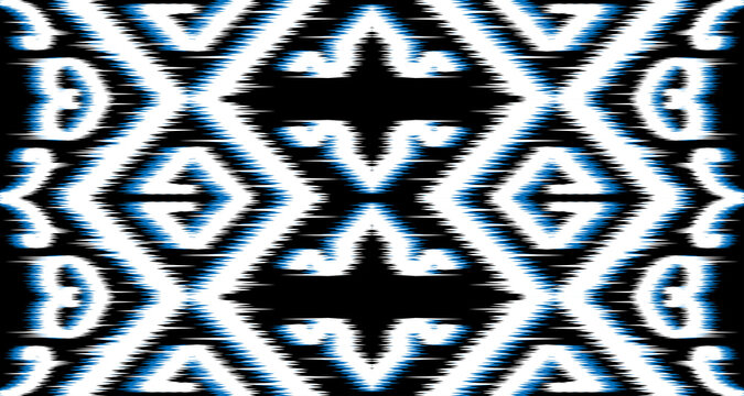 ikat ethnic seamless pattern geometric design cloth vector background on the fabric in other Asian countries EP.7