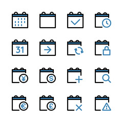 カレンダー 色々なUIアイコンセット