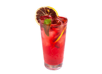 Colorful and iced cocktail