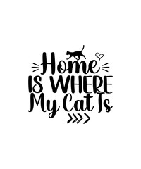 Cat svg bundle, cat clipart, cat silhouette svg, meow svg bundle, cats svg bundle, cut files for cricut silhouette, svg, eps, png, dxf