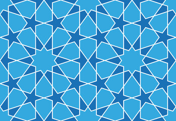 Arabic geometric seamless pattern. Vector illustration.
