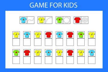 A game for children, a puzzle with pictures, write the desired symbol in the cell.