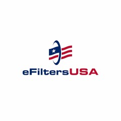 Air Filter company with USA Flag Symbol Logo Design