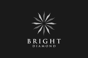 Bright diamond logo design 