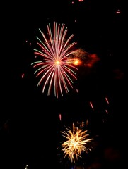 Fototapeta premium fireworks in the night sky