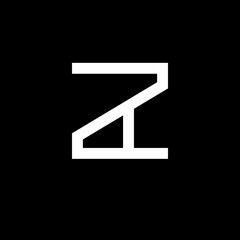 simple abstract monogram  letter  za logo design template