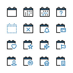 カレンダー 色々なUIアイコンセット