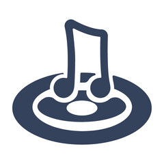 Obraz premium Audio, compose, music, note, play, player icon