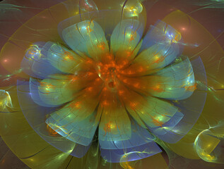 Imaginatory fractal abstract background Image