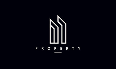 Real estate logo design concept. Design for cityscape, construction, building, real estate, property, structure and construction.
