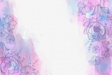 Watercolor-Floral-Background -7