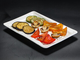 Grilled vegetables - eggplant, pepper, tomato