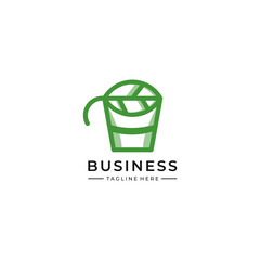 simple nature logo design template elements