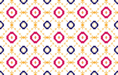 Abstract geometric and tribal patterns, usage design local fabric patterns, Design inspired by indigenous tribes. geometric Vector illustration