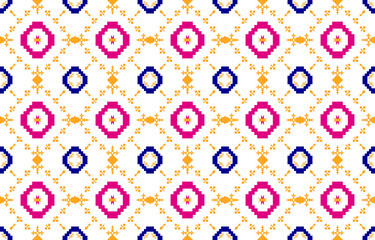 Abstract geometric and tribal patterns, usage design local fabric patterns, Design inspired by indigenous tribes. geometric Vector illustration