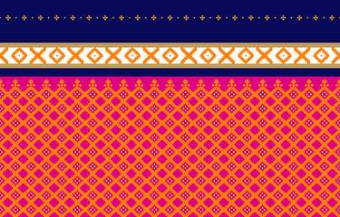 Abstract geometric and tribal patterns, usage design local fabric patterns, Design inspired by indigenous tribes. geometric Vector illustration