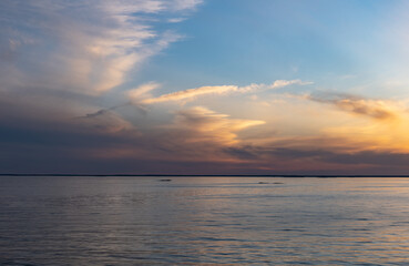 Fototapeta premium sunset over the sea