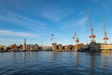 Fototapeta premium View of beautiful city Helsinki in FInland