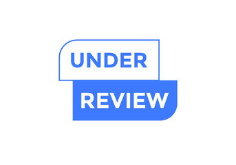 under review. Colorful web banner template under review text.
