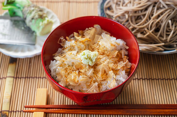 わさび丼とざる蕎麦