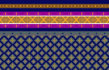 Abstract geometric and tribal patterns, usage design local fabric patterns, Design inspired by indigenous tribes. geometric Vector illustration