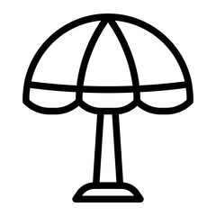 Parasol line icon