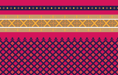 
Abstract geometric and tribal patterns, usage design local fabric patterns, Design inspired by indigenous tribes. geometric Vector illustration
