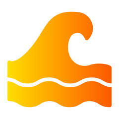 Wave gradient icon