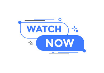 Watch now button template for media player, website, banner, app
