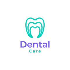 dental clinic line logo vector
