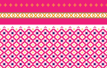 Abstract geometric and tribal patterns, usage design local fabric patterns, Design inspired by indigenous tribes. geometric Vector illustration