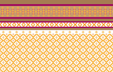 Abstract geometric and tribal patterns, usage design local fabric patterns, Design inspired by indigenous tribes. geometric Vector illustration