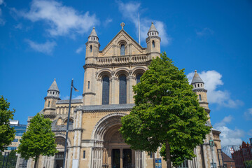 Belfast Cathedral - The Cathedral Church of St. Anne - Church of Ireland cathedral - obrazy, fototapety, plakaty