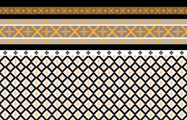 Abstract geometric and tribal patterns, usage design local fabric patterns, Design inspired by indigenous tribes. geometric Vector illustration