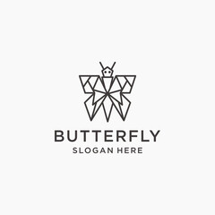 Naklejka premium Butterfly logo icon design vector 