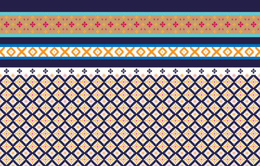 Abstract geometric and tribal patterns, usage design local fabric patterns, Design inspired by indigenous tribes. geometric Vector illustration