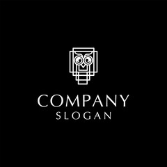 Owl logo icon design vector 