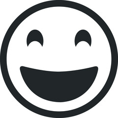 Face emoji icon, smiley emoji vector
