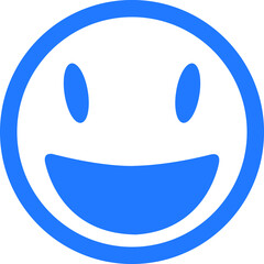 Face emoji icon, smile icon vector
