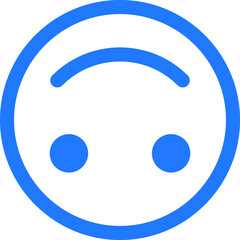 Face emoji icon, emotion icon vector