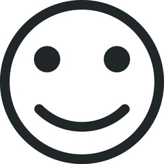 Face emoji icon, smile icon vector
