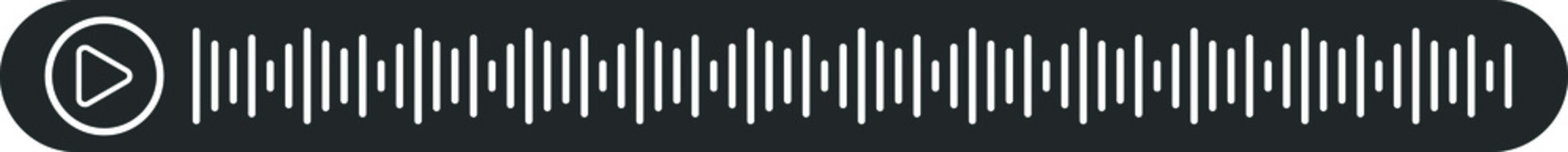 Voicemail icon, voice black symbol vector