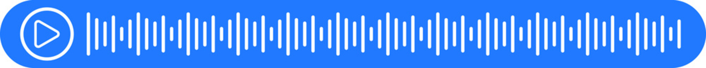 Voicemail icon, voice blue symbol vector